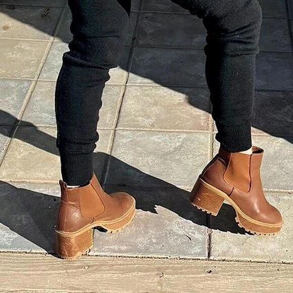 MIA Brown Chelsea Platform Ankle Boots | Women’s 9 - Picture 3 of 6